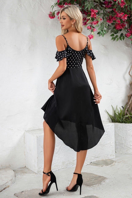 Robe Asymetrique Avec Volant - gallery 1