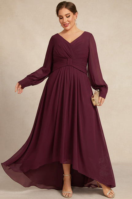 Robe Asymétrique Violette Flottante - gallery 9