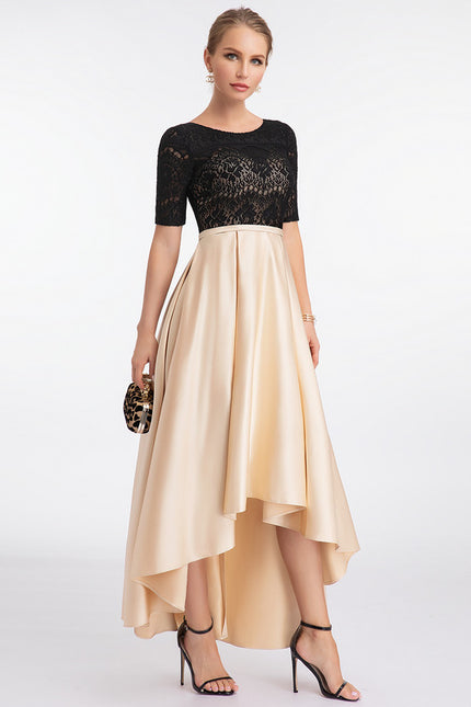 Robe Asymétrique Asymétrique Écrue - gallery 1