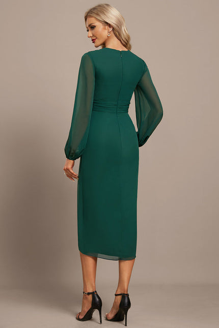 Robe Asymétrique Vert Émeraude Élégante - gallery 5