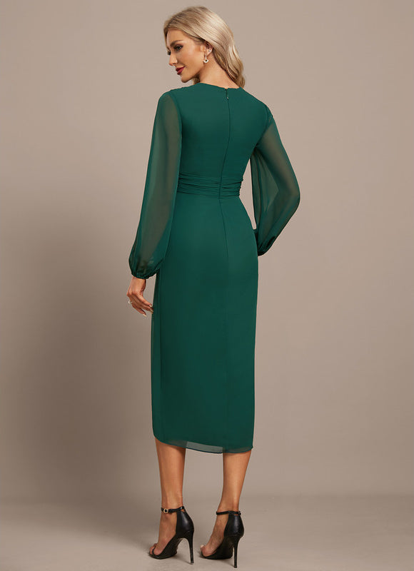 Robe Asymétrique Vert Émeraude Élégante - gallery 5