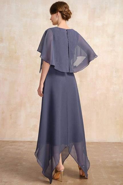 Robe Asymétrique Élégance Ondoyante - gallery 5