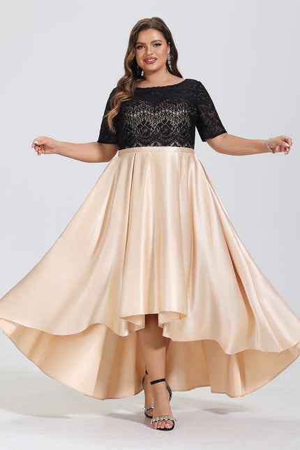 Robe Asymétrique Asymétrique Écrue - gallery 7