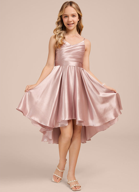 Robe Asymétrique Rose Poudré - gallery 2