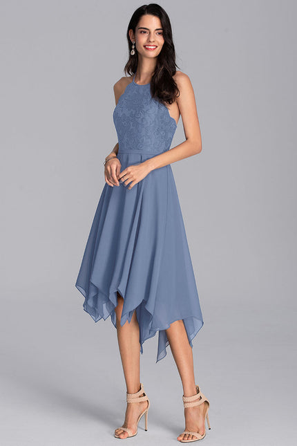 Robe Asymétrique Céleste Effusion - gallery 1