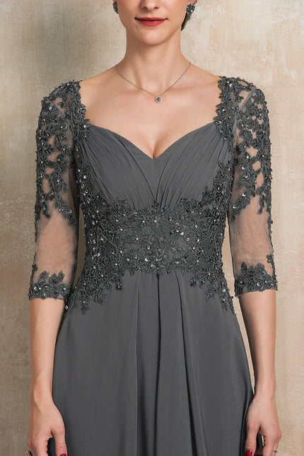 Robe Asymétrique Mousseline Bleu Profond - gallery 6