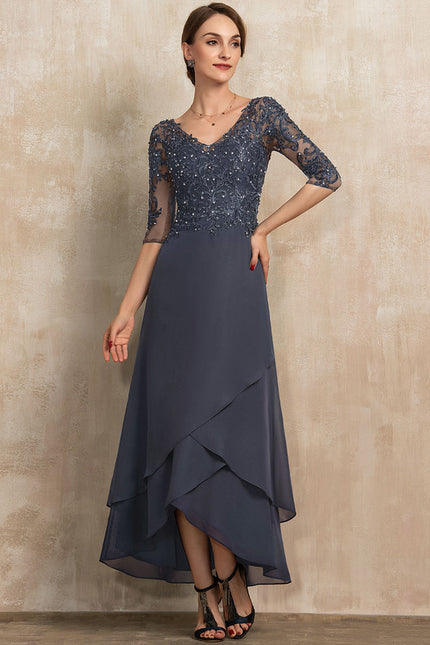 Robe Asymétrique Chasuble Perlée