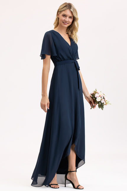 Robe Asymétrique Mousseline Vaporeuse - gallery 3