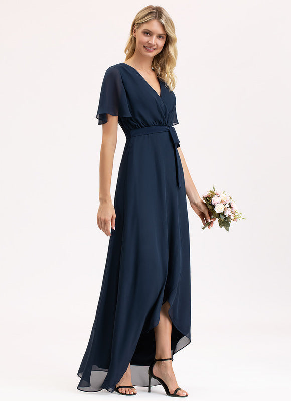Robe Asymétrique Mousseline Vaporeuse - gallery 3