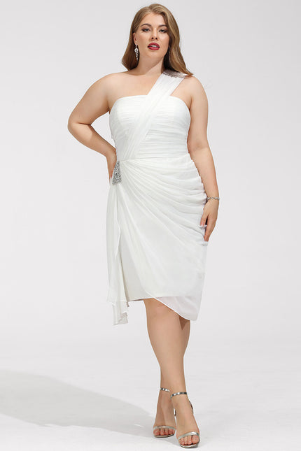 Robe Asymétrique Volante Éclatante - gallery 7