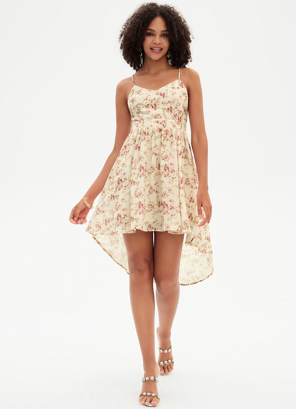 Robe Asymétrique Sérénité Florale