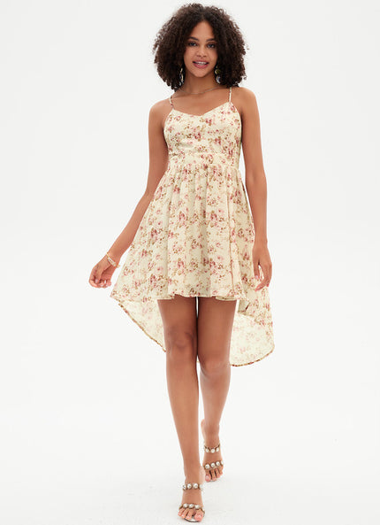 Robe Asymétrique Sérénité Florale