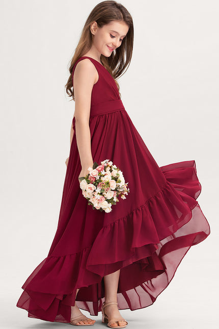 Robe Asymétrique Bourgogne Élégante - gallery 3
