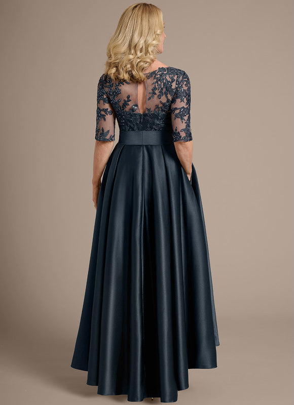 Robe Asymétrique Élégante Satinée - gallery 6