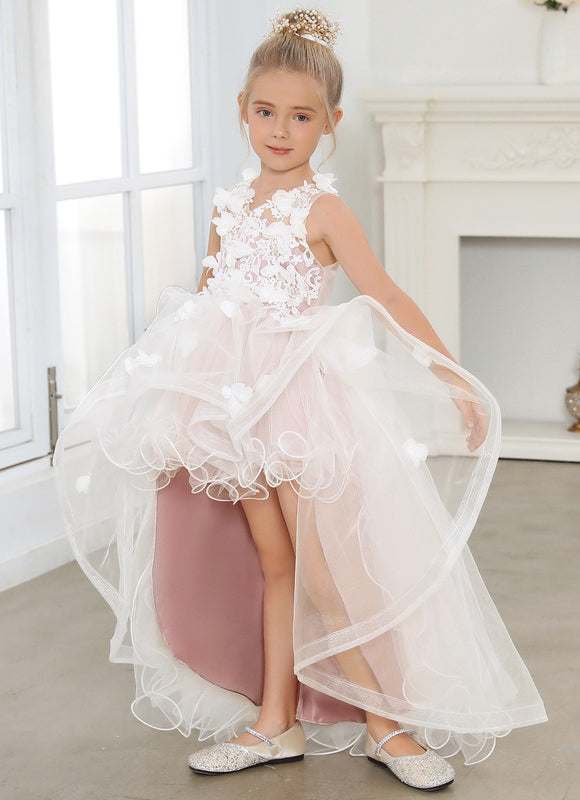 Robe Asymétrique Tulle Pastel