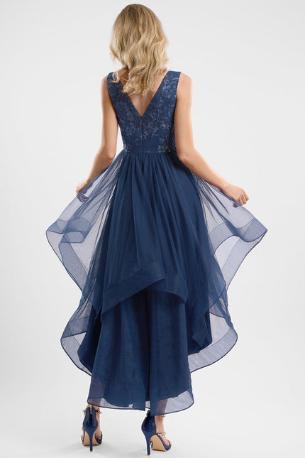 Robe Asymétrique Cocktail Scintillante - gallery 4