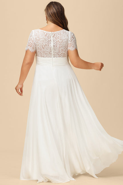 Robe Asymétrique Élégante Dentelle - gallery 6