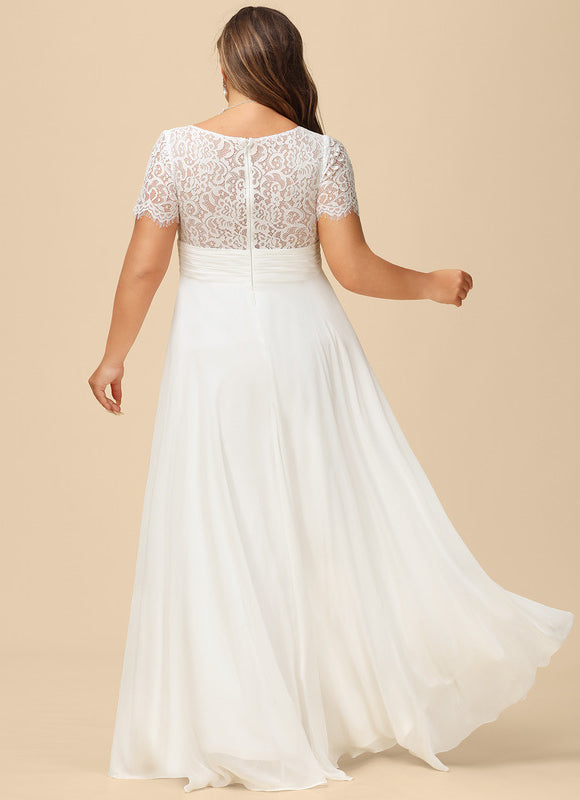 Robe Asymétrique Élégante Dentelle - gallery 6