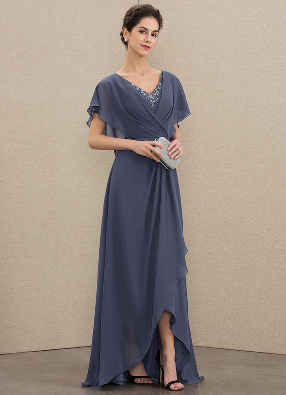 Robe Asymétrique Élégance Flottante Nocturne - gallery 2