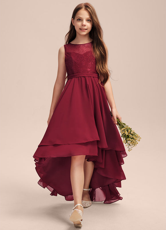Robe Asymétrique Bordeau Évasée - gallery 7