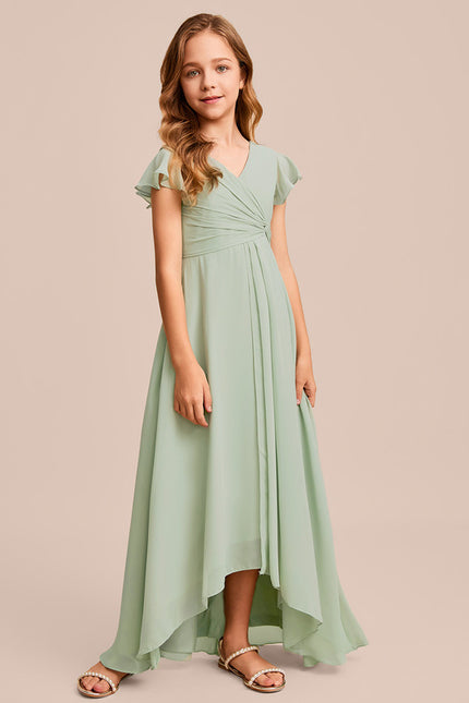 Robe Asymetrique Vert D'Eau - gallery 2