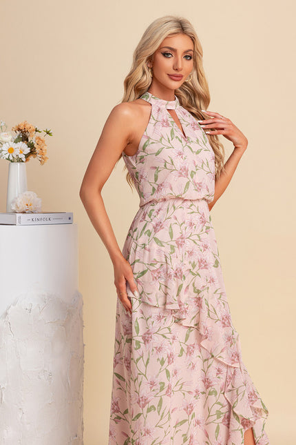 Robe Asymetrique A Volant - gallery 3