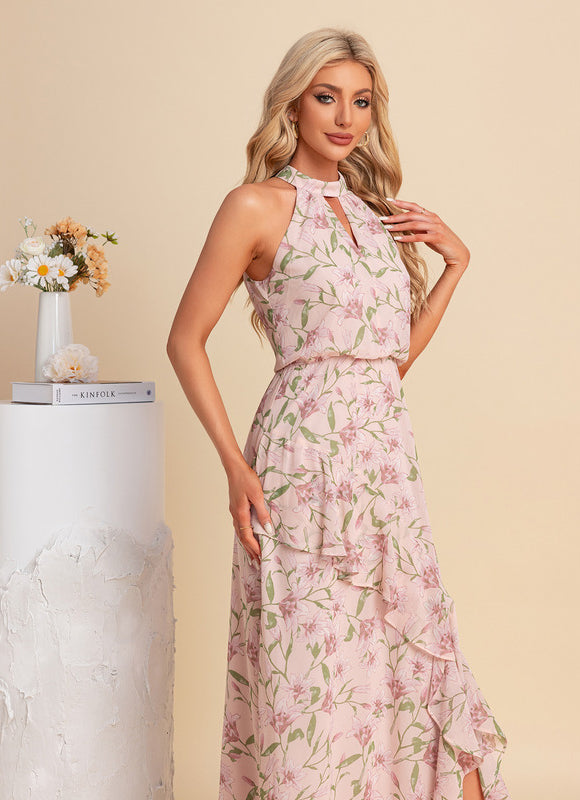 Robe Asymetrique A Volant - gallery 3