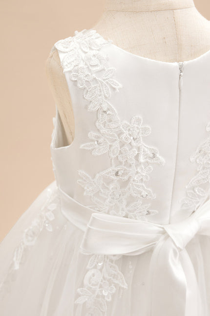 Robe Asymétrique Tulle Blanche - gallery 7