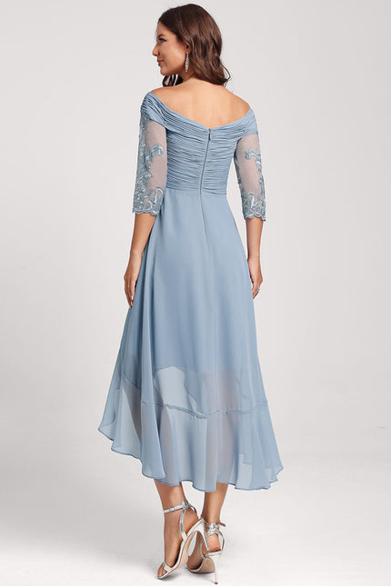 Robe Asymétrique Soirée Brodée - gallery 2