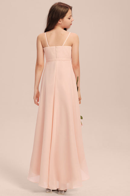 Robe Asymétrique Flottante Beige - gallery 4