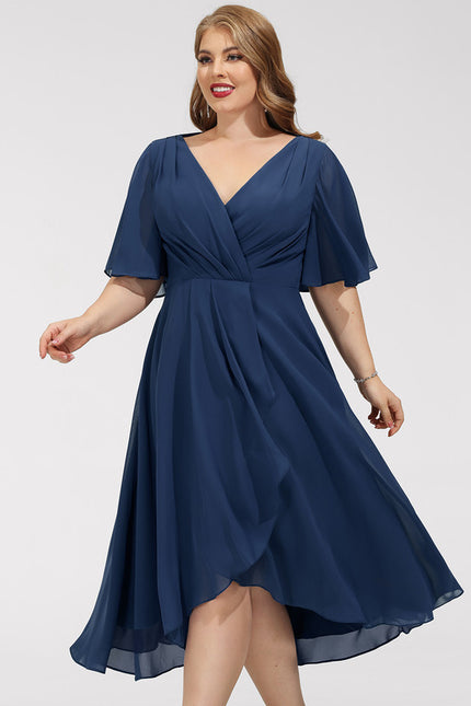 Robe Asymétrique Fluide Vert Pâle - gallery 8