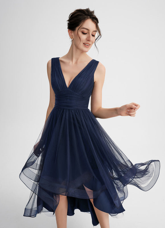 Robe Asymétrique Tulle Aérienne - gallery 4