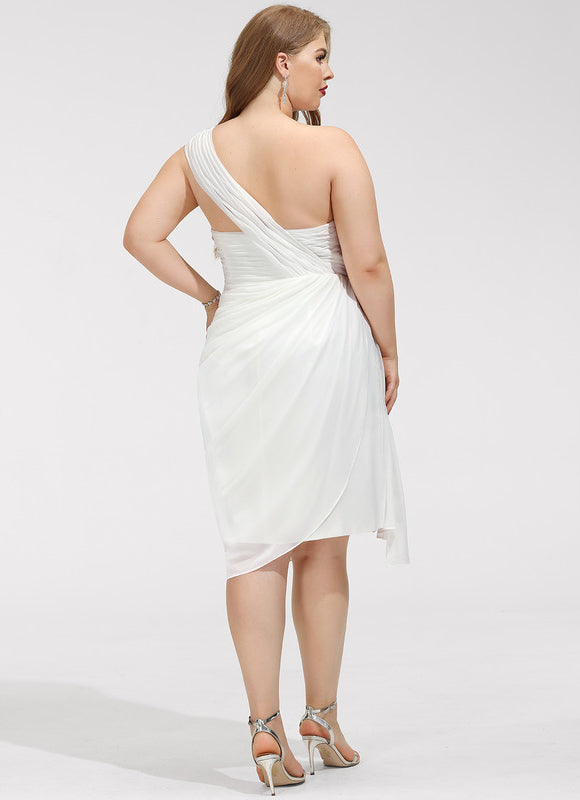 Robe Asymétrique Volante Éclatante - gallery 5