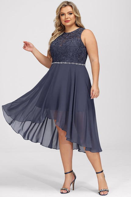 Robe Asymétrique Mousseline Chic - gallery 8