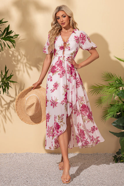 Robe Asymétrique Maxi Vaporeuse - gallery 7
