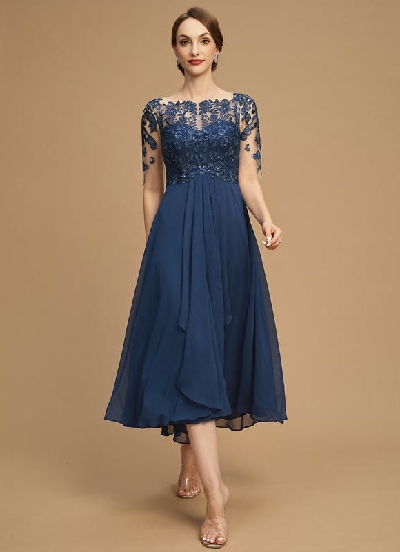 Robe Asymétrique Envoûtante Élégante - gallery 5