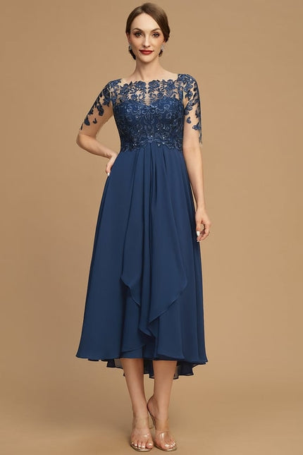 Robe Asymétrique Envoûtante Élégante - gallery 1