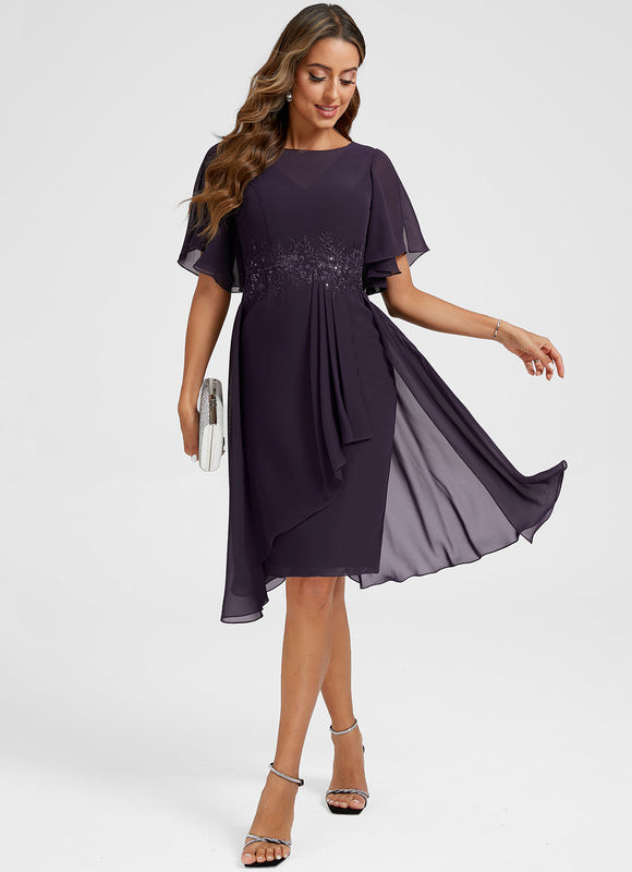 Robe Mousseline Asymétrique - gallery 1