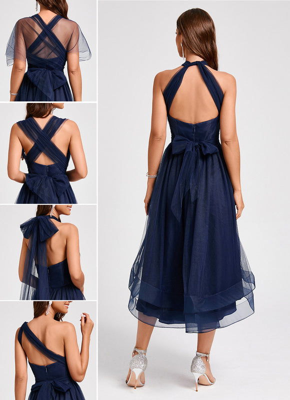 Robe Asymétrique Tulle Chic - gallery 1