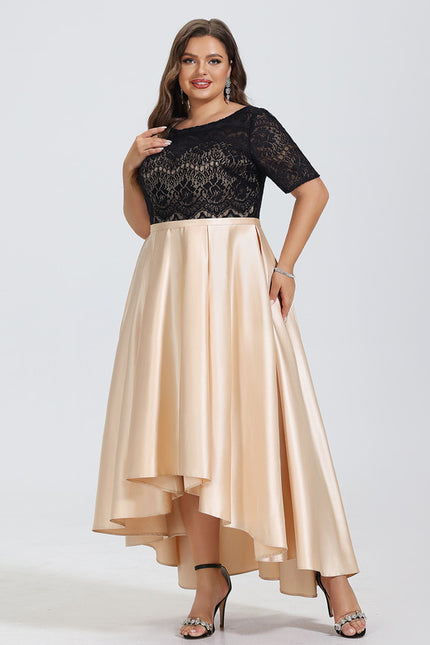 Robe Asymétrique Asymétrique Écrue - gallery 9