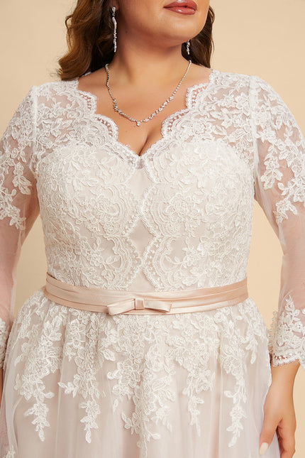 Robe Asymétrique Dentelle Champêtre - gallery 8