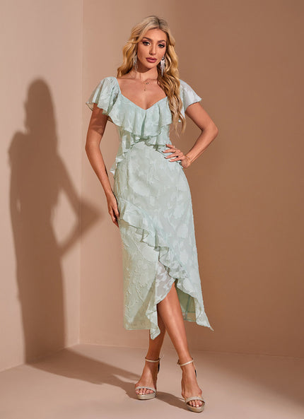 Robe Asymétrique Turquoise