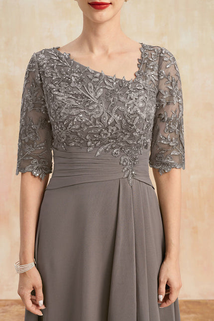 Robe De Soirée Asymétrique Grande Taille - gallery 6