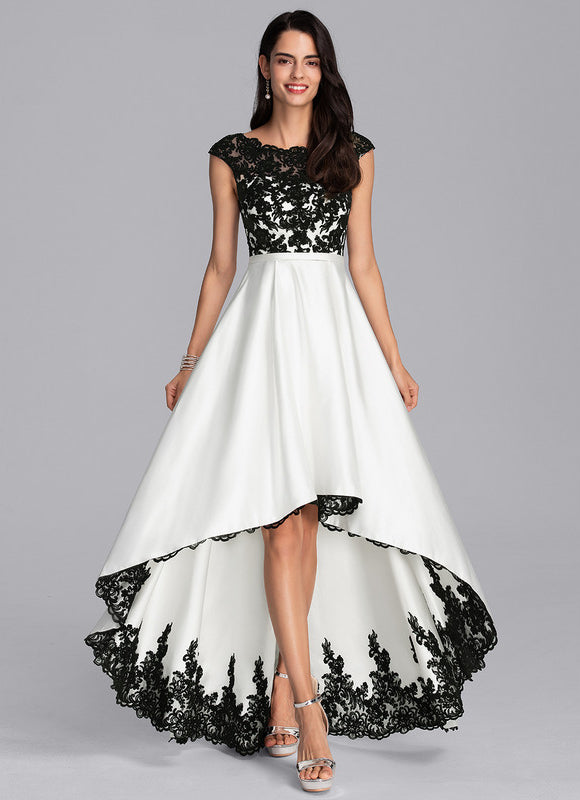 Robe Asymétrique Élégante Bicolore