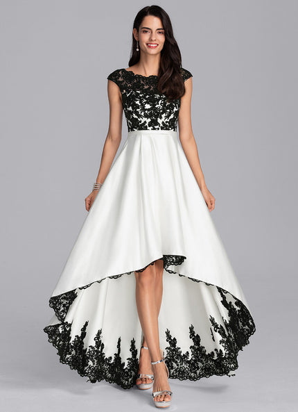 Robe Asymétrique Élégante Bicolore