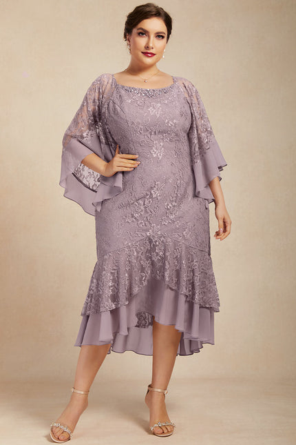 Robe Asymétrique Mère Mariée Chic - gallery 6