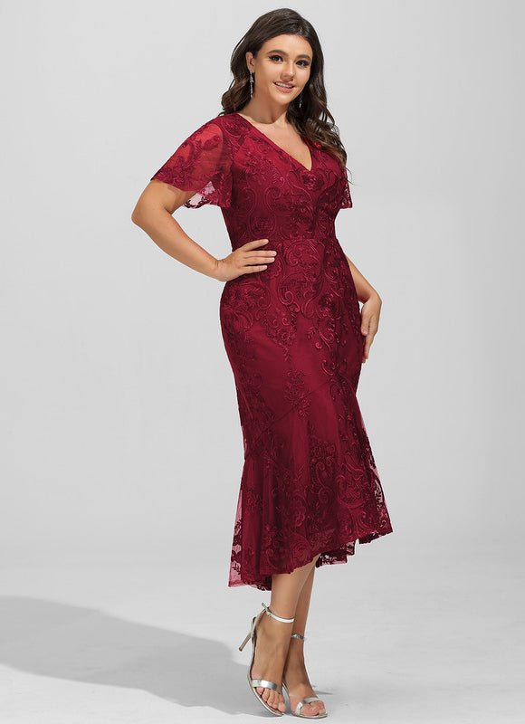 Robe Asymétrique Luxe Bordée - gallery 9