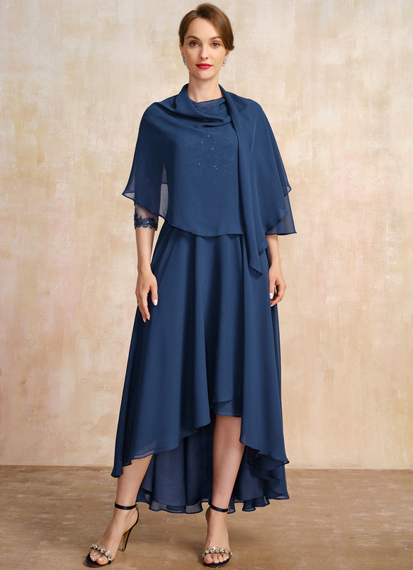 Robe Grande Taille Asymétrique - gallery 1