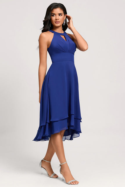 Robe Asymetrique Bleu Roi - gallery 3