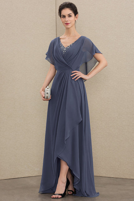 Robe Asymétrique Élégance Flottante Nocturne - gallery 1